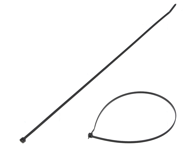 Kabelbinder; L: 368mm; W: 3,7mm; polyamide; 178N; zwart; Ømax: 102mm Kabelbinder; L: 368mm; W: 3,7mm; polyamide; 178N; zwart; Ømax: 102mm